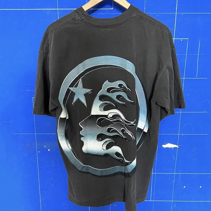 23SS Streetwear Washed Gray Hellstar Studios Metal Stainless Steel T Shirt Men Women Black Top Tees T-shirt Kanye West
23SS Streetwear Washed Gray Hellstar Studios Metal Stainless Steel T Shirt Men Women Black Top Tees T-shirt Kanye West