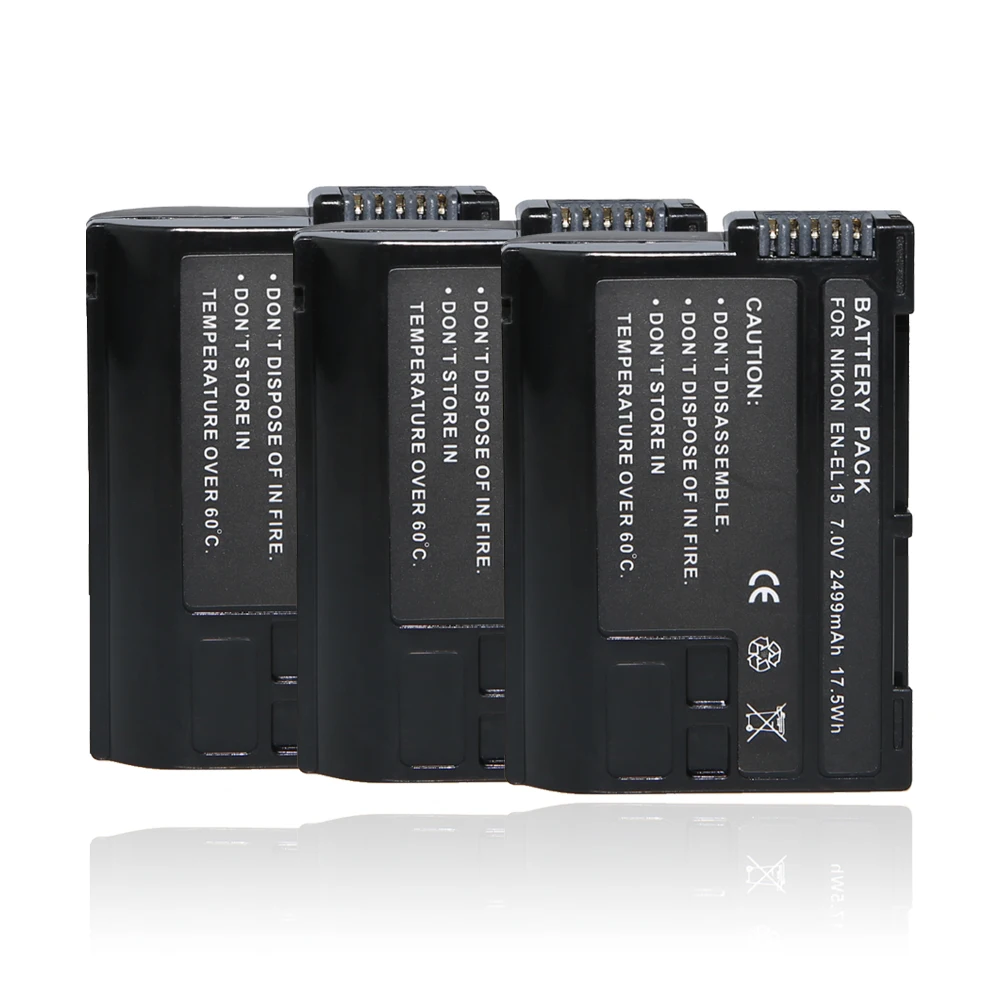 AOPULY 3x bateria EN-EL15 enel15 EN EL15 decoded Camera Battery For Nikon DSLR D600 D610 D800 D800E D810 D750 D7000 D7100 V1
AOPULY 3x bateria EN-EL15 enel15 EN EL15 decoded Camera Battery For Nikon DSLR D600 D610 D800 D800E D810 D750 D7000 D7100 V1