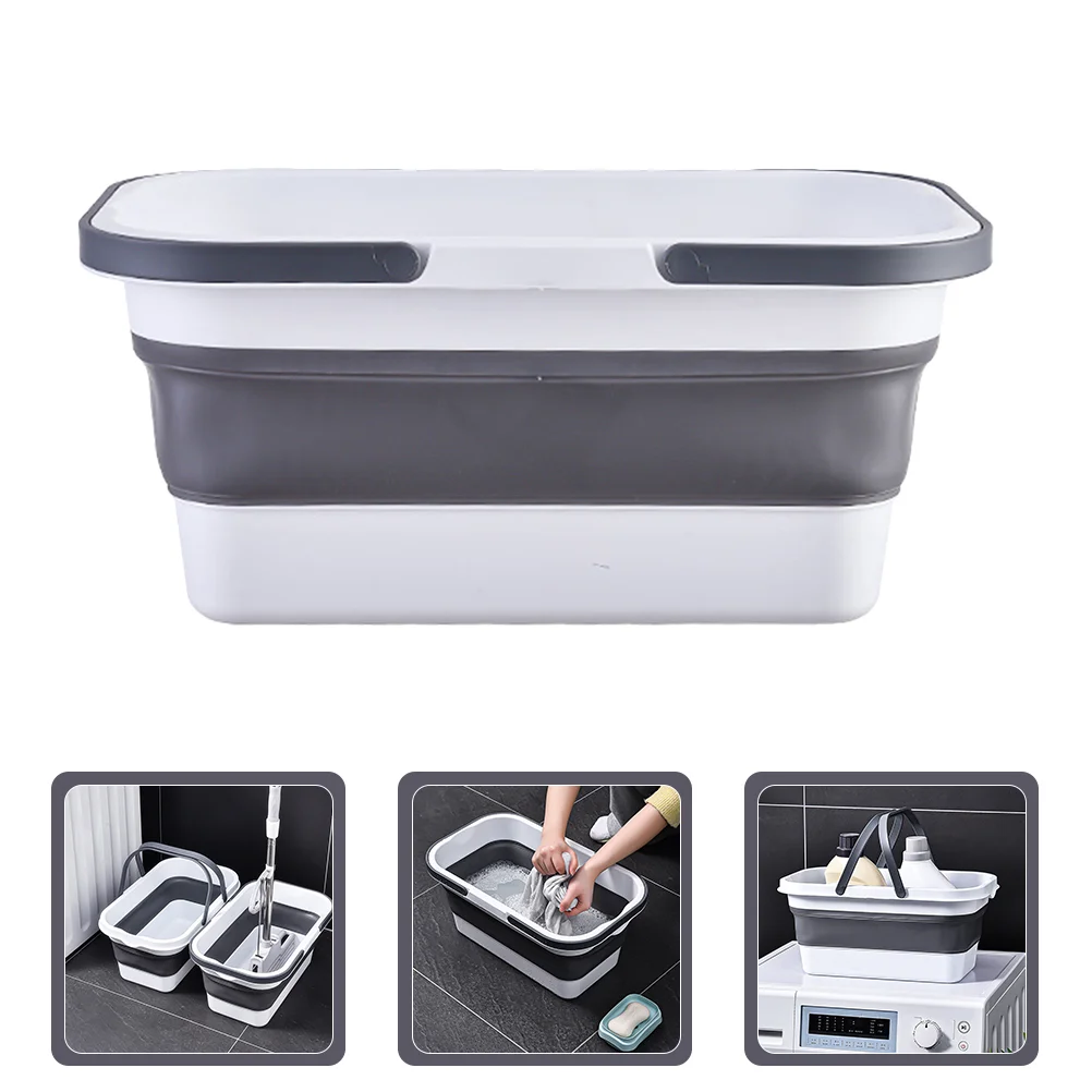 Portable Collapsible Bucket Handheld Foldable Bucket with Handle for Washing Mop
Portable Collapsible Bucket Handheld Foldable Bucket with Handle for Washing Mop