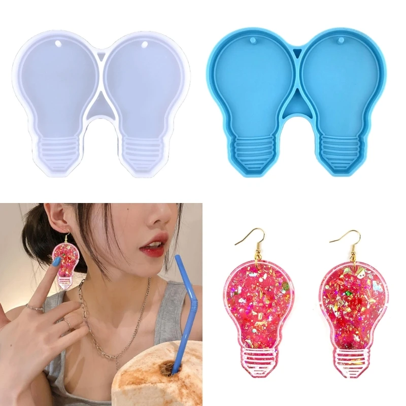 DIY Crystal Epoxy Resin Mold Bulb Dangle Earring Pendant Keychain Silicone Mold Jewelry Making
DIY Crystal Epoxy Resin Mold Bulb Dangle Earring Pendant Keychain Silicone Mold Jewelry Making