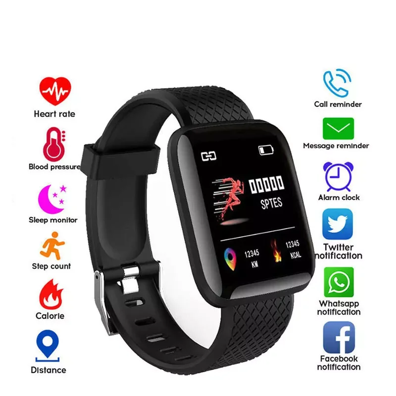 D13 Smart Watches Men Women 116 Plus Heart Rate Watch Smart Wristband Sports Watches Smart Band Waterproof Smartwatch Android
D13 Smart Watches Men Women 116 Plus Heart Rate Watch Smart Wristband Sports Watches Smart Band Waterproof Smartwatch Android