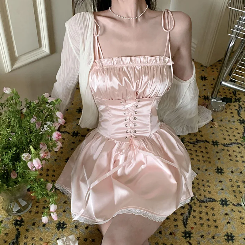 Женское атласное мини-платье Vinatge, розовое винтажное атласное платье на бретелях-спагетти со шнуровкой на лето 2019
Женское атласное мини-платье Vinatge, розовое винтажное атласное платье на бретелях-спагетти со шнуровкой на лето 2019