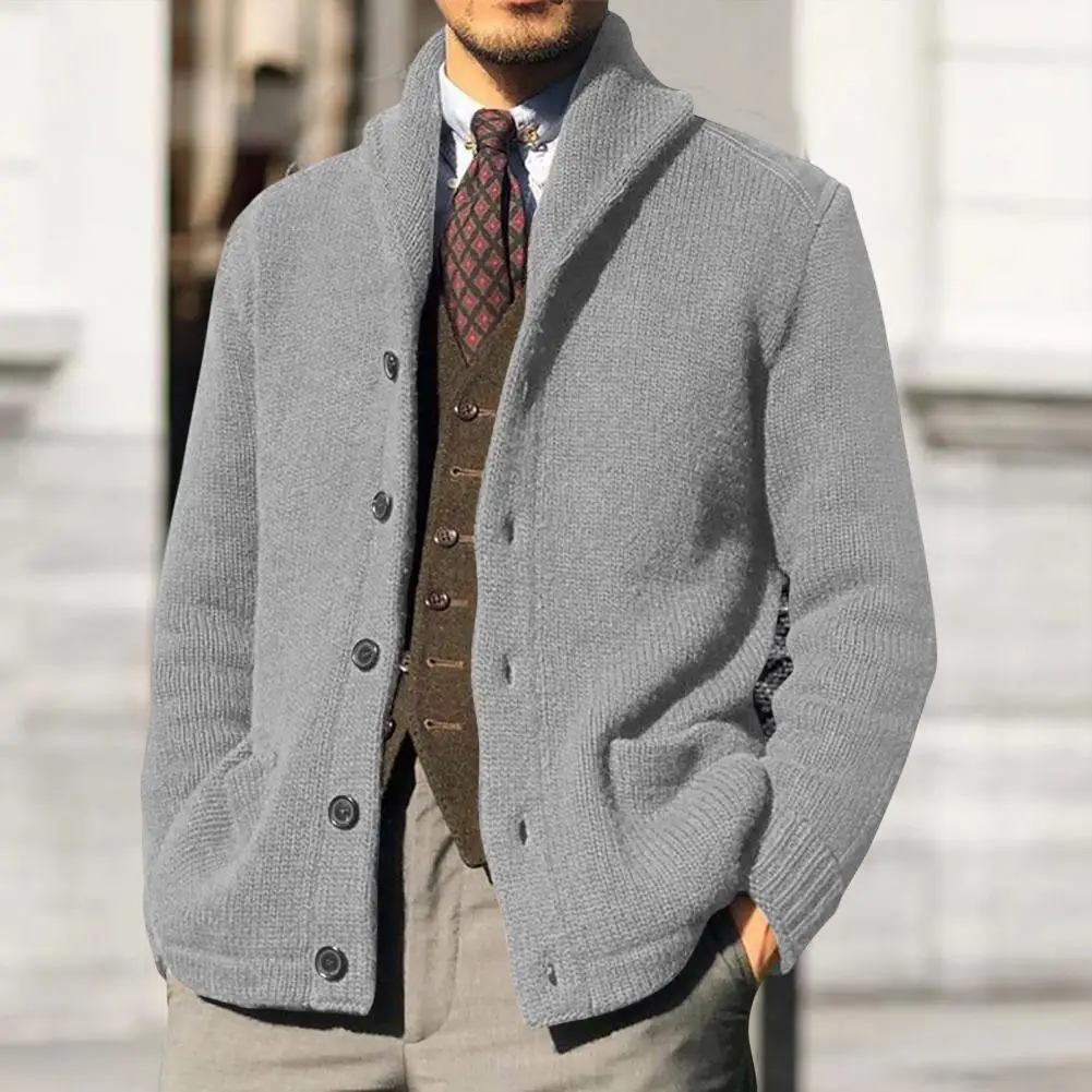 Chic Men Knitwear Thickened Comfy Winter Buttons Solid Sweater Cardigan Knitwear Windproof Knitted Coat for School
Chic Men Knitwear Thickened Comfy Winter Buttons Solid Sweater Cardigan Knitwear Windproof Knitted Coat for School