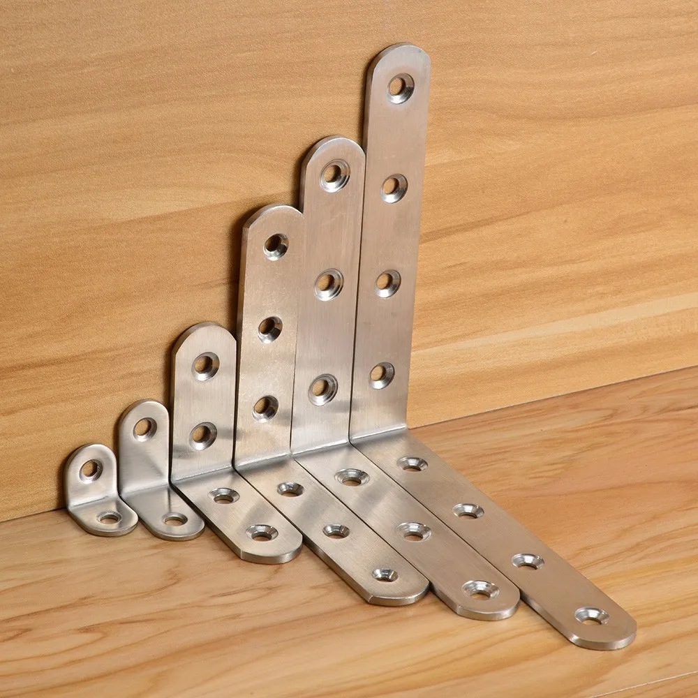 10pcs Angle Corner Bracket Fasteners Protector 90 degree Joint Stand Shelf Support Furniture Cabinet Hardware Stainless Steel
10pcs Angle Corner Bracket Fasteners Protector 90 degree Joint Stand Shelf Support Furniture Cabinet Hardware Stainless Steel