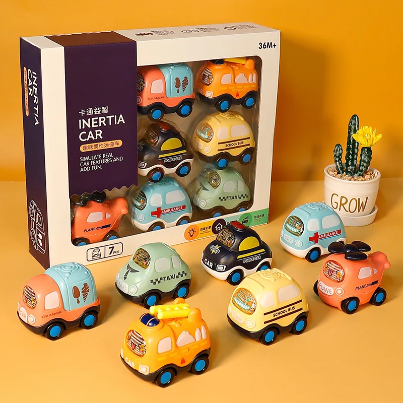 Inertia Cars Excavator Educational Boy Plastic Diecast Tractor Truck Car Model Set 3 Year Toys for Children 7 PCS Kids Gift
Inertia Cars Excavator Educational Boy Plastic Diecast Tractor Truck Car Model Set 3 Year Toys for Children 7 PCS Kids Gift