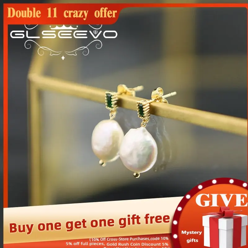 GLSEEVO Vintage Palace Style Emerald Crystal Drop Earrings Women Simple Pearl Luxurious High-end Party Jewelry Gift GE1172B
GLSEEVO Vintage Palace Style Emerald Crystal Drop Earrings Women Simple Pearl Luxurious High-end Party Jewelry Gift GE1172B