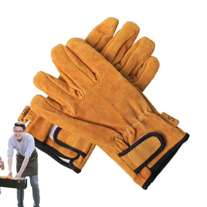 Wood Stove Gloves Fireproof Gloves Wear-resistant Insulation Gloves For Camping Thickened Artificial Cowhide High-Temperature
Wood Stove Gloves Fireproof Gloves Wear-resistant Insulation Gloves For Camping Thickened Artificial Cowhide High-Temperature