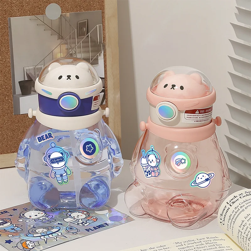 700ml Big Belly Cup Water Bottle Aerospace Bear Kawaii Kids Starw Bottle Sports Drinking Bottle Outdoor Travel Bottle Drinkware
700ml Big Belly Cup Water Bottle Aerospace Bear Kawaii Kids Starw Bottle Sports Drinking Bottle Outdoor Travel Bottle Drinkware