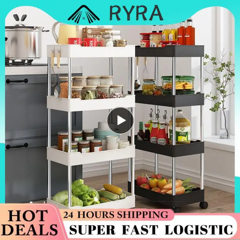 3 Layers/4 Layers Shelf Versatile Strong Layered Shelf Easy To Classify And Store Convenient Kitchen Storage 1 Set Storage Cart
3 Layers/4 Layers Shelf Versatile Strong Layered Shelf Easy To Classify And Store Convenient Kitchen Storage 1 Set Storage Cart