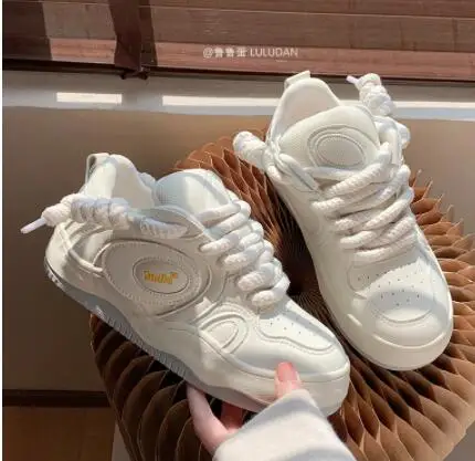 Women's Sneakers Casual Chunky Spring Autumn Tennis Shoes Woman Thick Sole Lace Up Flats Shoes Sneakers Sports Shoes Female B41
Women's Sneakers Casual Chunky Spring Autumn Tennis Shoes Woman Thick Sole Lace Up Flats Shoes Sneakers Sports Shoes Female B41