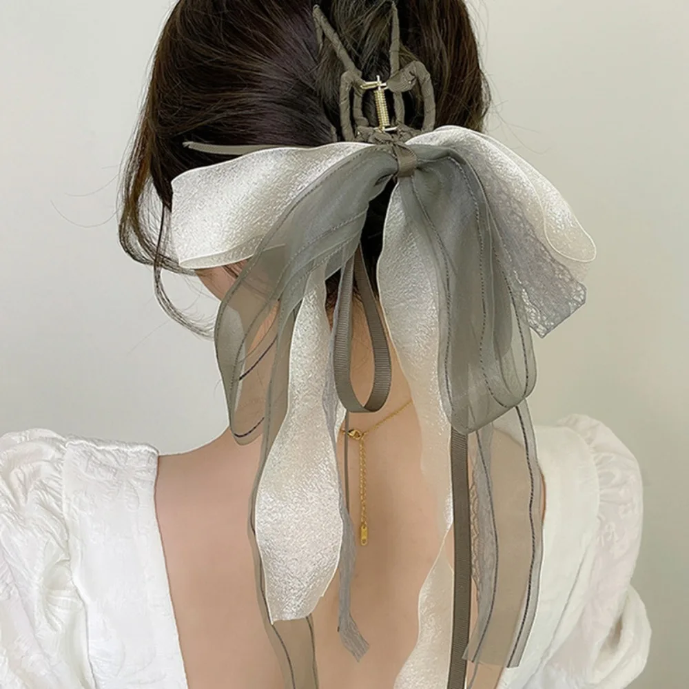 Hair accessories Temperament Super fairy High-quality Hair Clip Bow Headwear lace Streamer Hairband Hair Claw
Hair accessories Temperament Super fairy High-quality Hair Clip Bow Headwear lace Streamer Hairband Hair Claw