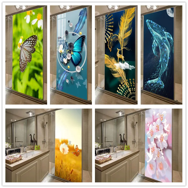 Papel de parede self-adhesive butterfly flower feather door sticker home decoration wall stickers mural porch wallpaper poster
Papel de parede self-adhesive butterfly flower feather door sticker home decoration wall stickers mural porch wallpaper poster