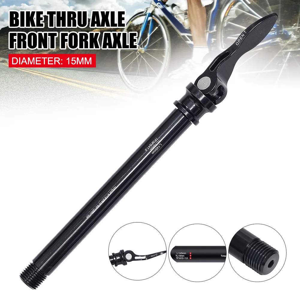 145x15mm Bike Hub Skewer Ultralight Quick Release Thru Axle Front Fork Skewer for MTB Road Bike Bicycle Replacement
145x15mm Bike Hub Skewer Ultralight Quick Release Thru Axle Front Fork Skewer for MTB Road Bike Bicycle Replacement