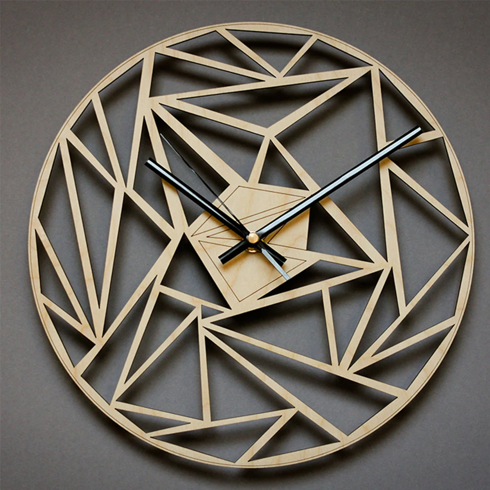 Geometric Pattern Wall Clock Easy Install Modern Gift Living Room Home Removable Round Battery Operated Decoration Bamboo Simple
Geometric Pattern Wall Clock Easy Install Modern Gift Living Room Home Removable Round Battery Operated Decoration Bamboo Simple