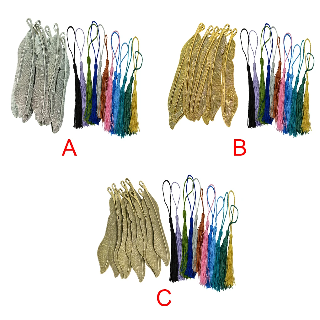 Antique Feather Shape Bookmark Set with Tassels Zinc Alloy Jewelry Findings Making DIY Crafts Supplies Adults Bronze
Antique Feather Shape Bookmark Set with Tassels Zinc Alloy Jewelry Findings Making DIY Crafts Supplies Adults Bronze