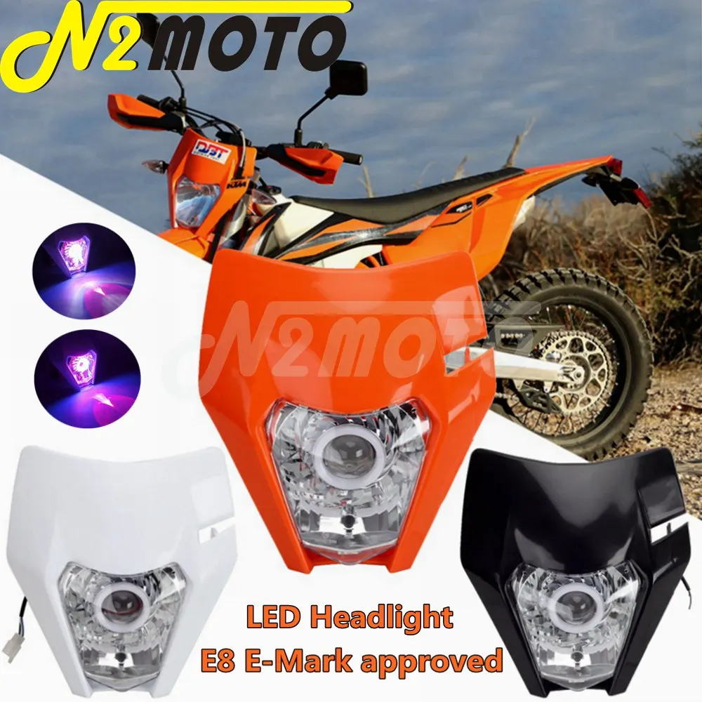 Motorcycle LED Headlight E8 For KTM EXC EXC-F XC-W 690 Enduro SMC R FC FE FX TC TE TX 2014-2021 Supermoto Headlamp Fairing Cover
Motorcycle LED Headlight E8 For KTM EXC EXC-F XC-W 690 Enduro SMC R FC FE FX TC TE TX 2014-2021 Supermoto Headlamp Fairing Cover