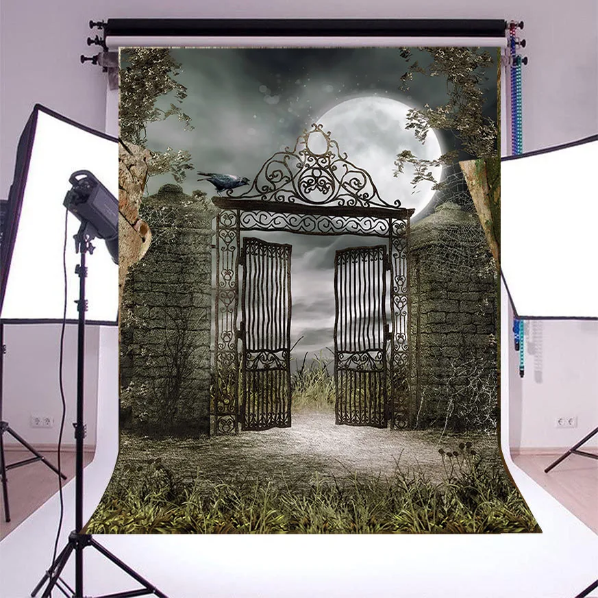 Halloween Theme Photo Backdrop Horror Old Iron Gate to the Cemetery Fantasy Landscape Party Wall Poster Photography Background
Halloween Theme Photo Backdrop Horror Old Iron Gate to the Cemetery Fantasy Landscape Party Wall Poster Photography Background