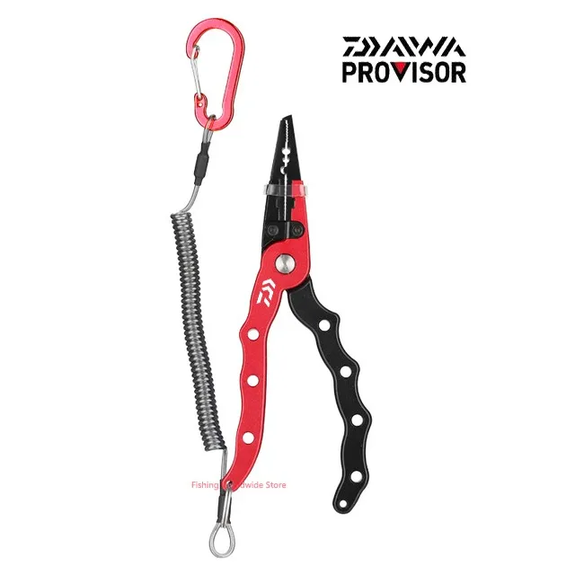 New Design Aluminum Alloy DAIWA Fishing Pliers Split Ring Cutters Heath and Fishing Lanyard
New Design Aluminum Alloy DAIWA Fishing Pliers Split Ring Cutters Heath and Fishing Lanyard