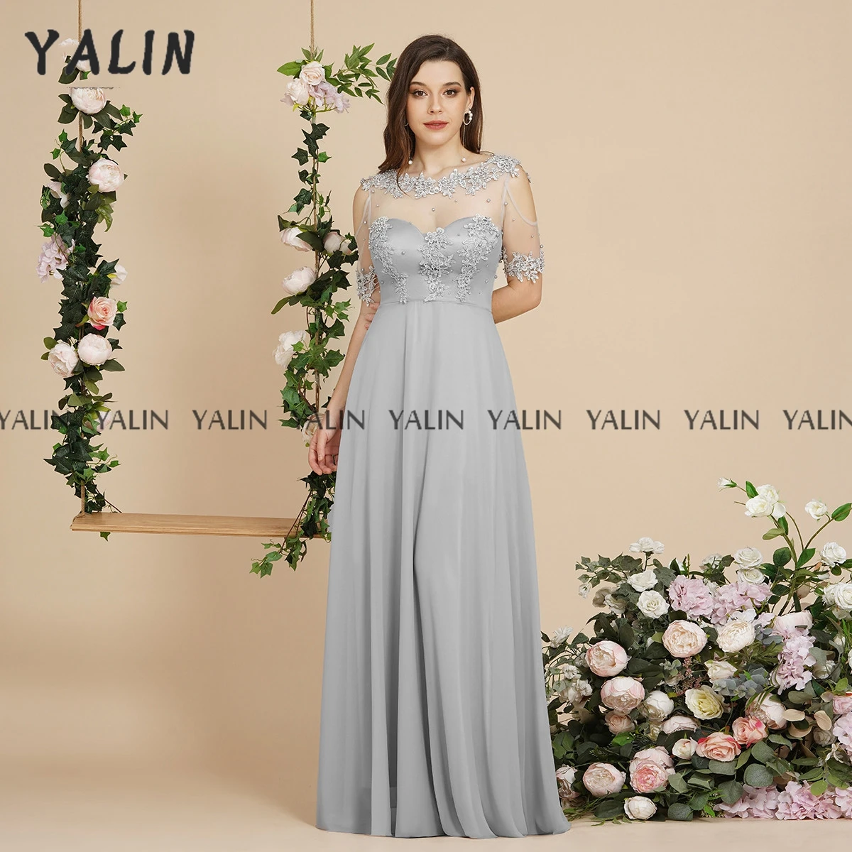 Великолепное вечернее платье YALIN с круглым вырезом и короткими рукавами, кружевное вечернее платье с аппликацией из бусин, длиной до пола, с...
Великолепное вечернее платье YALIN с круглым вырезом и короткими рукавами, кружевное вечернее платье с аппликацией из бусин, длиной до пола, с...