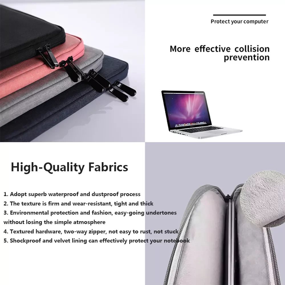 2023 Travel Carrying Bag Laptop Sleeve Bag 11 12 13.3 14 15.6 Inch Notebook Case For Macbook Air Pro M1 15 Men Women Shockproof
2023 Travel Carrying Bag Laptop Sleeve Bag 11 12 13.3 14 15.6 Inch Notebook Case For Macbook Air Pro M1 15 Men Women Shockproof