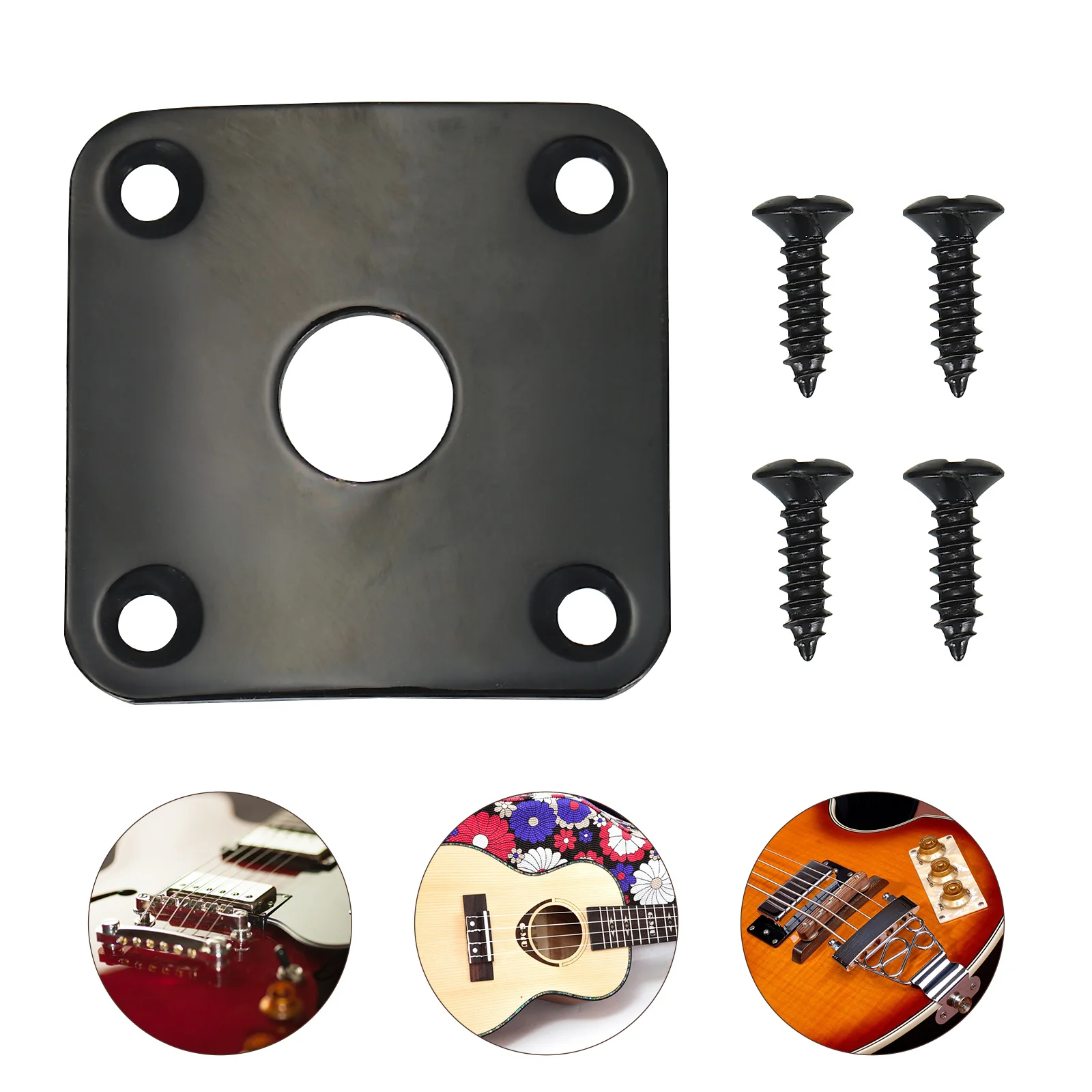 Electric Guitar Socket Cover Plug Plate Jack Metal Ukulele Output Jackplate Square
Electric Guitar Socket Cover Plug Plate Jack Metal Ukulele Output Jackplate Square