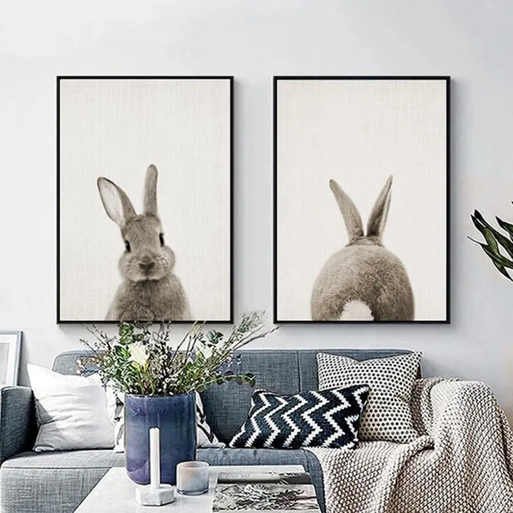 Bunny Rabbit Canvas Painting Wall Art Animal Poster Kawaii Rabbit Butt Tail Print Picture Baby Kids Room Nursery Home Decor
Bunny Rabbit Canvas Painting Wall Art Animal Poster Kawaii Rabbit Butt Tail Print Picture Baby Kids Room Nursery Home Decor