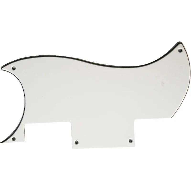 Pleroo Custom гитара pickgaurd-для SG специальная Гитара Pickguard Scratch Plate 3 слоя белый | Спорт и