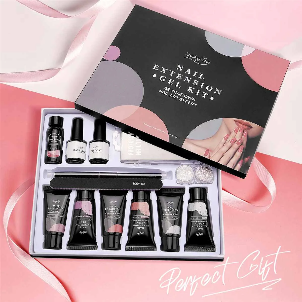 14pcs/set Extension Gel Nail Polish Kit Quick Extension Manicure Gel Set Finger Extend Mold Nail Brush Nail Art Tool Set Supplie
14pcs/set Extension Gel Nail Polish Kit Quick Extension Manicure Gel Set Finger Extend Mold Nail Brush Nail Art Tool Set Supplie