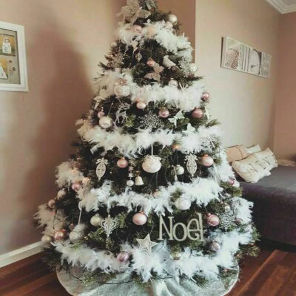 1PCS 2M Christmas Tree White Feather Xmas Ribbon Party Garland Decoration Apparel Fabric Feather Strip for Home
1PCS 2M Christmas Tree White Feather Xmas Ribbon Party Garland Decoration Apparel Fabric Feather Strip for Home