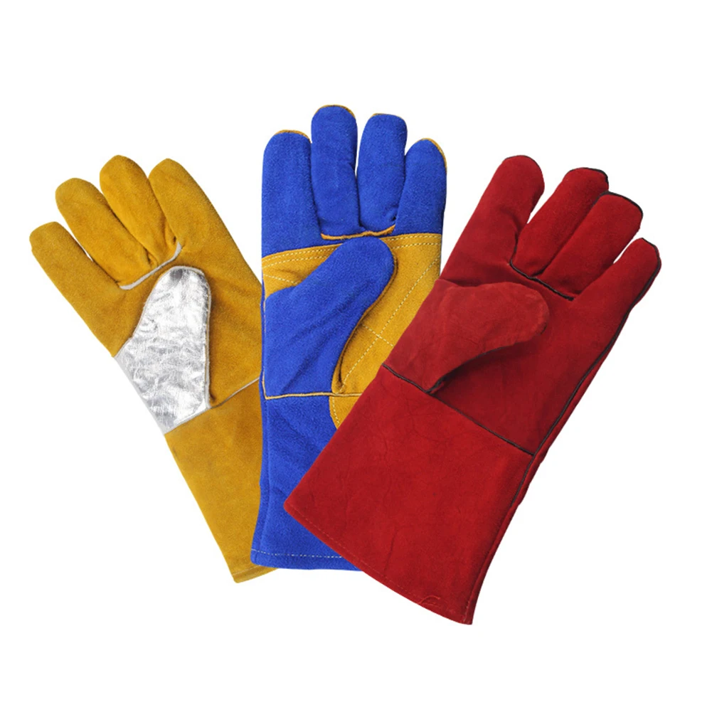 1Pair Welding Gloves Heat Resistant BBQ/Oven/MIG/TIG Leather Welder Gloves For Gas Welding Welding Safety Tool Accessories
1Pair Welding Gloves Heat Resistant BBQ/Oven/MIG/TIG Leather Welder Gloves For Gas Welding Welding Safety Tool Accessories