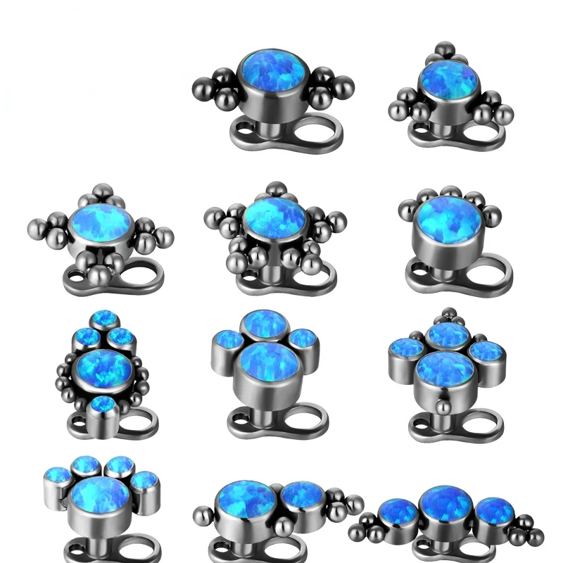 1/12 PCs Opal Dermal Anchor Tops 2.5mm 14G Titanium Internally Threaded Base Microdermals Piercing For Women Men
1/12 PCs Opal Dermal Anchor Tops 2.5mm 14G Titanium Internally Threaded Base Microdermals Piercing For Women Men