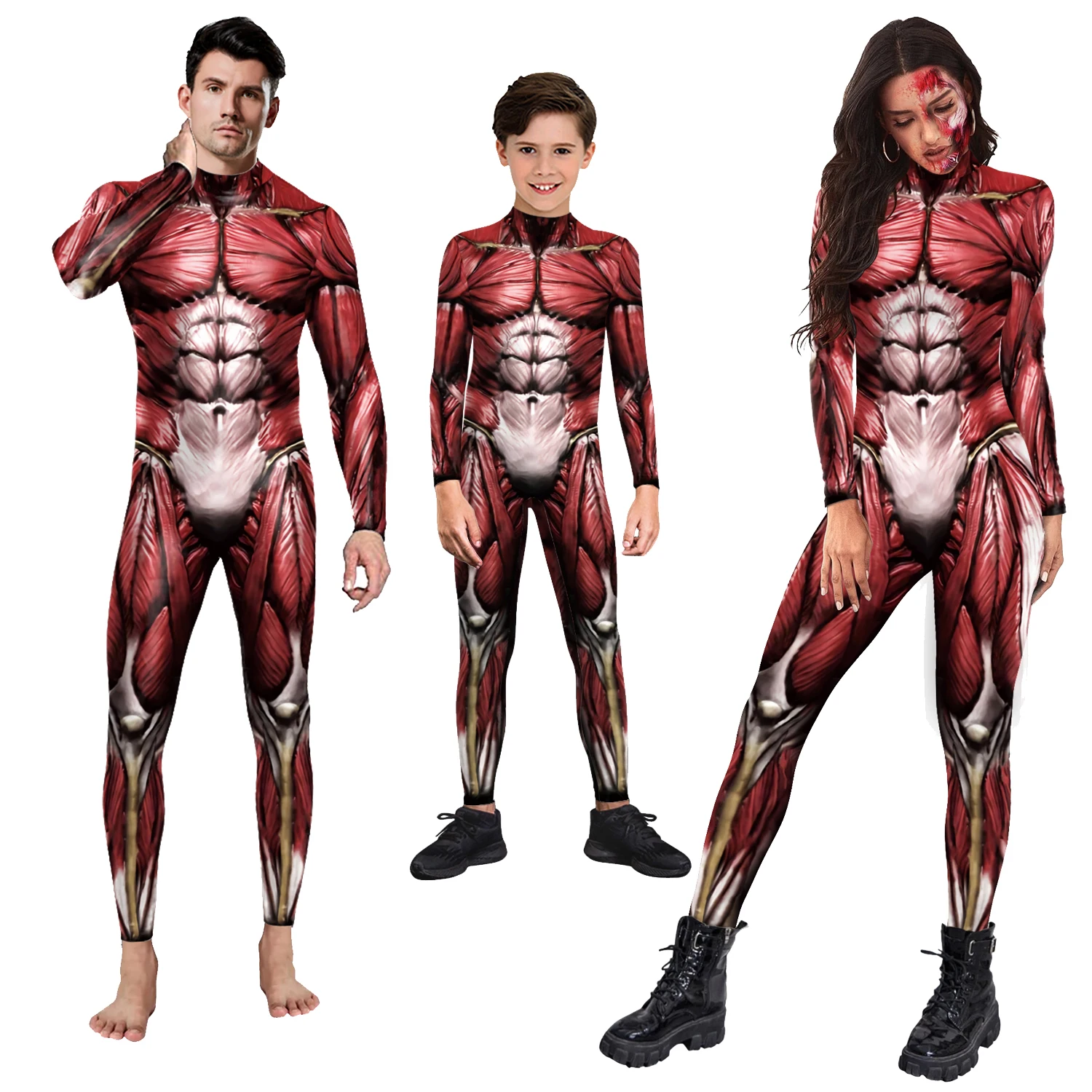 New Creative Cosplay Family Matching Outfits Parent-Child Jumpsuit Whole Costumes Bodysuit Cosplay Costumes Zentai Muscle Suit
New Creative Cosplay Family Matching Outfits Parent-Child Jumpsuit Whole Costumes Bodysuit Cosplay Costumes Zentai Muscle Suit