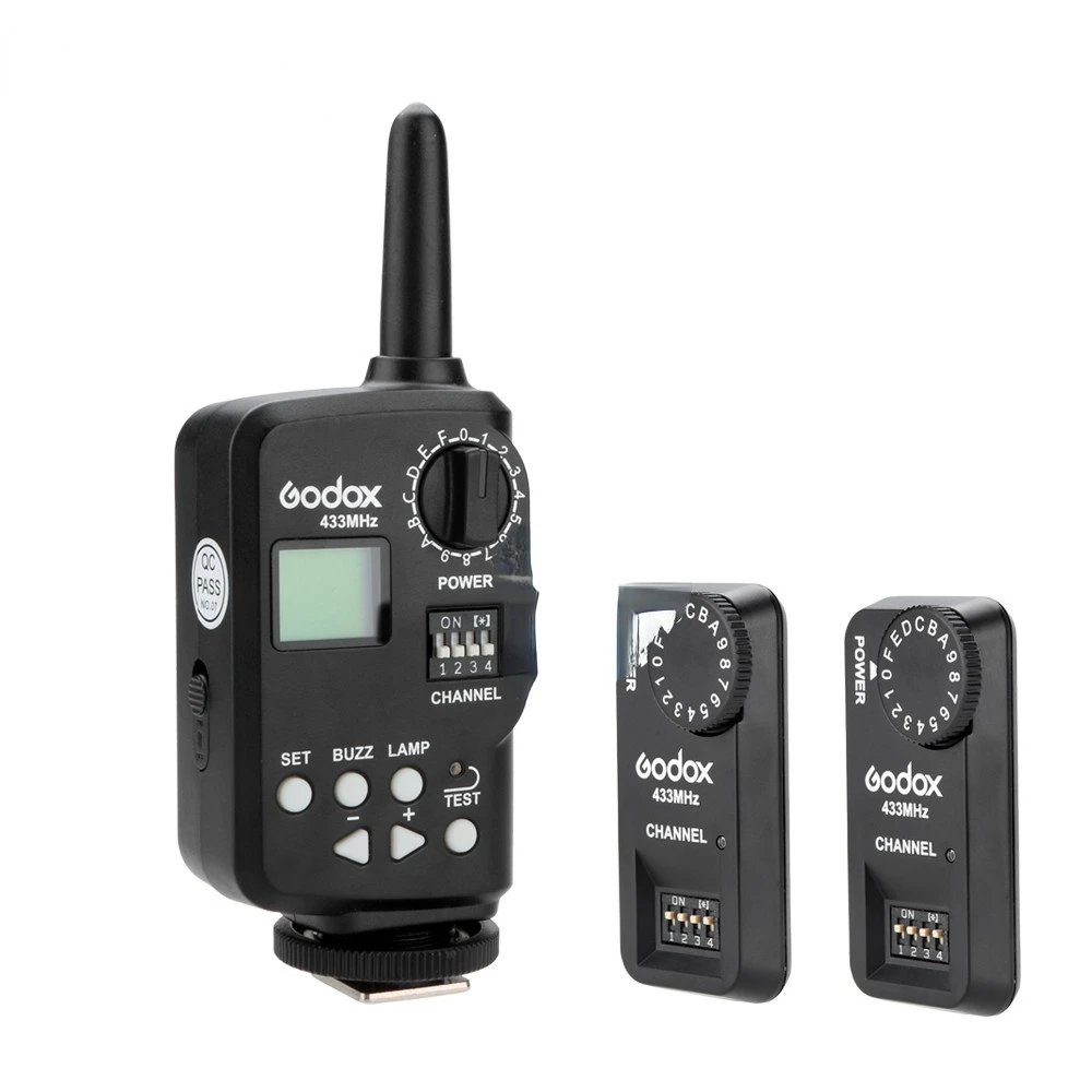 Godox Ft-16s Flash Trigger Remote Wireless Power Control 1x Transmitter + 2x Receiver for Godox TT850 V860 etc Flash Speedlite 
Godox Ft-16s Flash Trigger Remote Wireless Power Control 1x Transmitter + 2x Receiver for Godox TT850 V860 etc Flash Speedlite