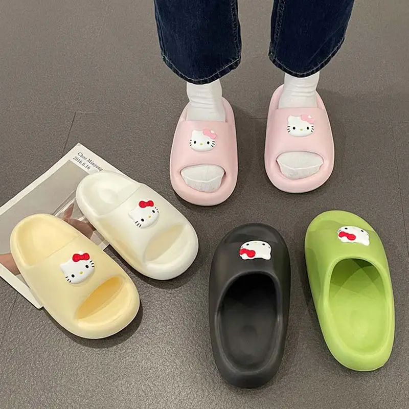 Сандалии и тапочки Sanrios женские с милыми рисунками из аниме Hello Kitty, летние мягкие Нескользящие тапочки на нескользящей подошве, подарок на день рождения
Сандалии и тапочки Sanrios женские с милыми рисунками из аниме Hello Kitty, летние мягкие Нескользящие тапочки на нескользящей подошве, подарок на день рождения