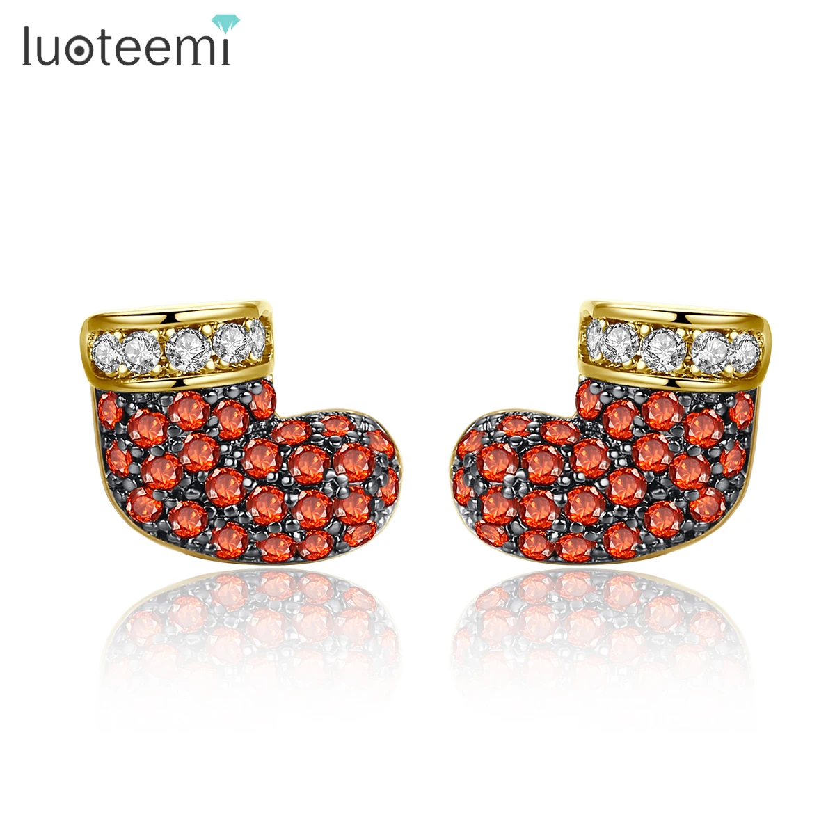 LUOTEEMI Cute Christmas Gift Sock Stud Earrings for Women 2021 High Quality Cubic Zirconia Stones Jewelry Fashion Earrings Gifts
LUOTEEMI Cute Christmas Gift Sock Stud Earrings for Women 2021 High Quality Cubic Zirconia Stones Jewelry Fashion Earrings Gifts