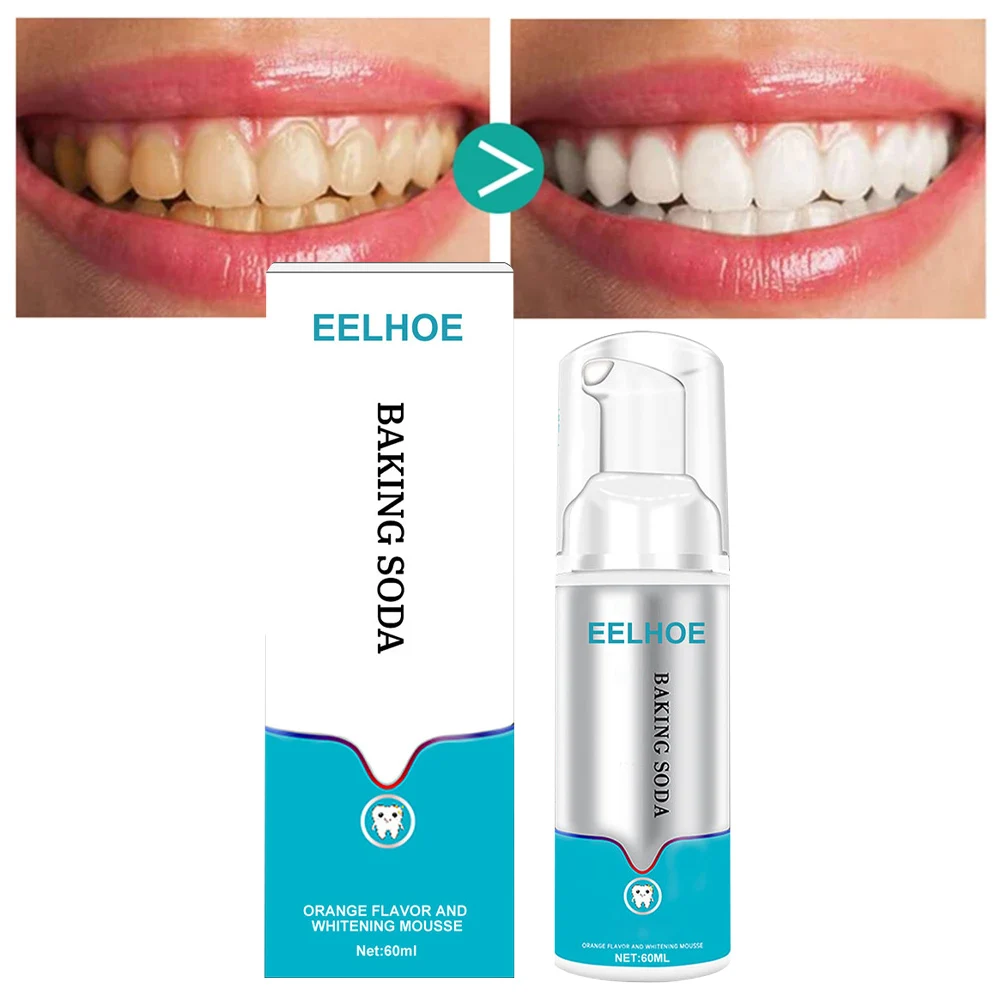 2022 New Baking Soda Teeth Whitening Mousse Deep Cleaning Foam Toothpaste Removes Stains Fresh Breath Dental Care Tools 60ml
2022 New Baking Soda Teeth Whitening Mousse Deep Cleaning Foam Toothpaste Removes Stains Fresh Breath Dental Care Tools 60ml
