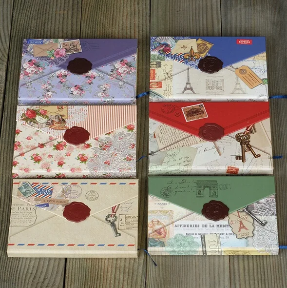 1pcs/lot NEW Vintage Envelope Stamp style DIY Multifunction Notebook Journal books Agenda retro Diary
1pcs/lot NEW Vintage Envelope Stamp style DIY Multifunction Notebook Journal books Agenda retro Diary