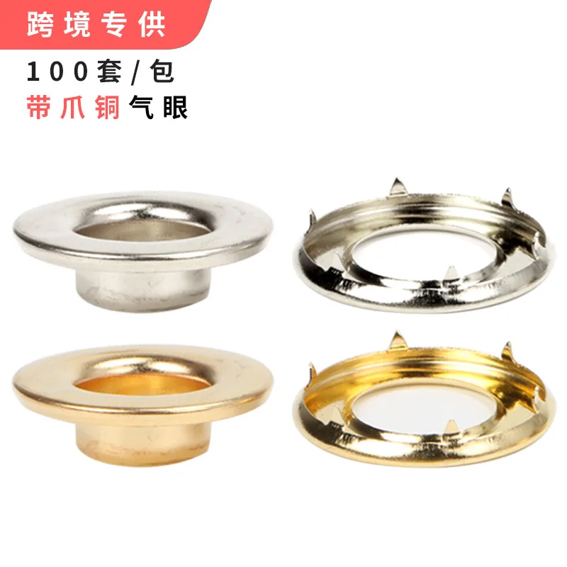 Copper Eye Buckle Pull Belt with Woven Belt with Claw Suitable for Tarps Outdoor Tent Sky Eye Buckle Sewing Accessories Eyelet
Copper Eye Buckle Pull Belt with Woven Belt with Claw Suitable for Tarps Outdoor Tent Sky Eye Buckle Sewing Accessories Eyelet