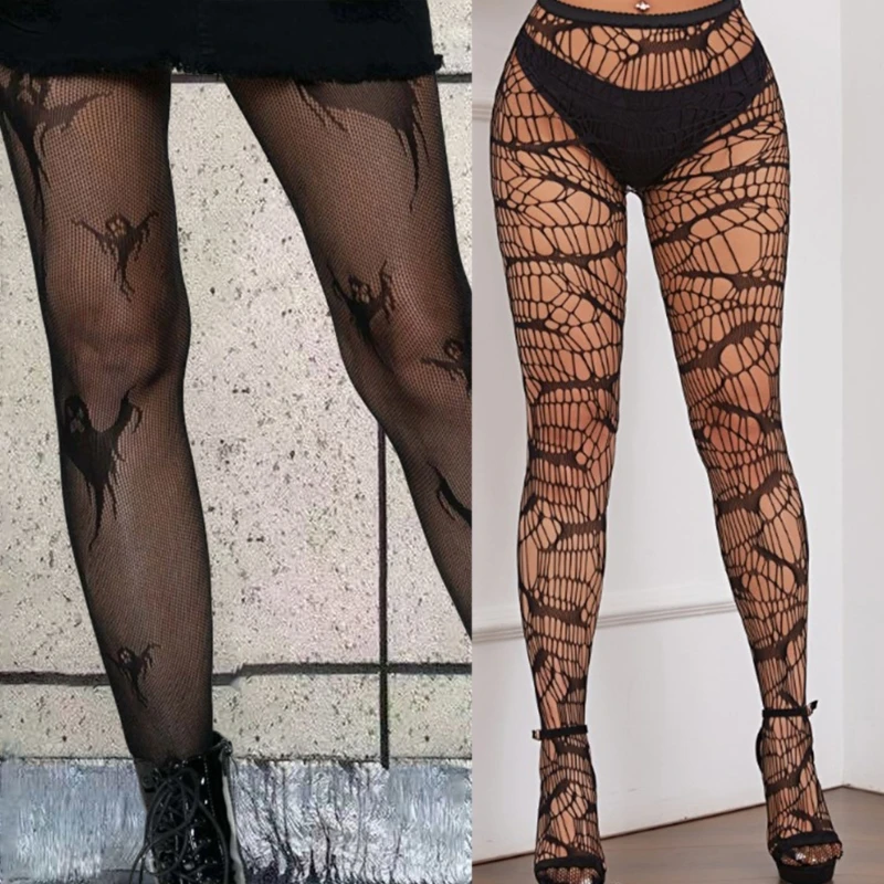 

Patterned Fishnet Stockings Leggings,High Waist Tights Stockings for Women Fishnets Thigh High Stockings Pantyhose