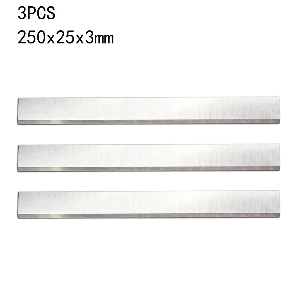 3 Pcs Planer Blade 250x25x3mm Industrial Planer Jointer Blades For Trimming Carpentry Woodworking Tools Accessories
3 Pcs Planer Blade 250x25x3mm Industrial Planer Jointer Blades For Trimming Carpentry Woodworking Tools Accessories