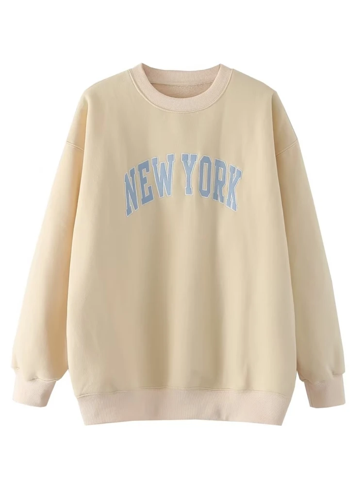 Женский трикотажный свитер с круглым вырезом, с длинным рукавом
Женский трикотажный свитер с круглым вырезом, с длинным рукавом