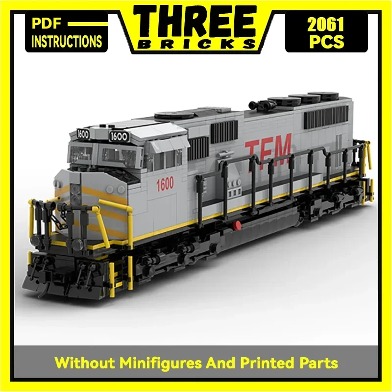 Конструктор Moc модель TFM SD70MAC локомотивные технологии кирпичи сборка сделай сам
