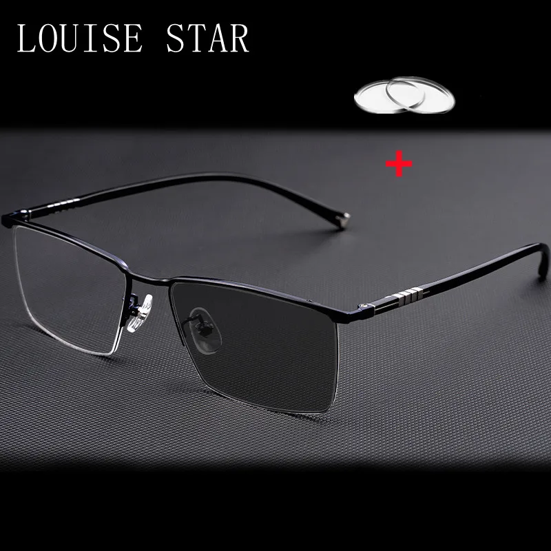 Prescription Mirror Ultra-LightPhotochromic Myopia Half-Frame MirrorFrame Men's Business CasualAnti-Blue Light Hyperopia Diopter
Prescription Mirror Ultra-LightPhotochromic Myopia Half-Frame MirrorFrame Men's Business CasualAnti-Blue Light Hyperopia Diopter
