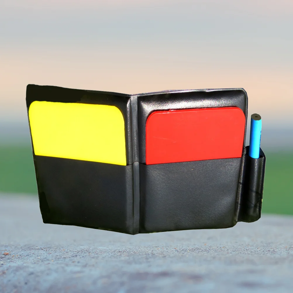 1PC Caution and Dismissal Cards Soccer Referee Warning Cards Red Yellow Referee Cards Whistle for Football Soccer
1PC Caution and Dismissal Cards Soccer Referee Warning Cards Red Yellow Referee Cards Whistle for Football Soccer