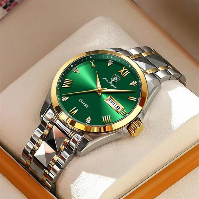 Top Brand Luxury Business Calendar Stainless Steel Mens Watch Waterproof Sports Quartz Casual WristWatches Men Relogio Masculino
Top Brand Luxury Business Calendar Stainless Steel Mens Watch Waterproof Sports Quartz Casual WristWatches Men Relogio Masculino