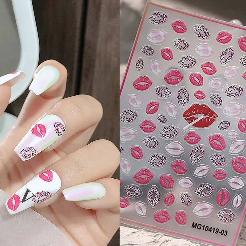 3D Self-Adhesive Bohemia Lovly Red Lips Image Rose Flower Nails Stickers for Nails Sticker Decorations Manicure Nails Art 2021
3D Self-Adhesive Bohemia Lovly Red Lips Image Rose Flower Nails Stickers for Nails Sticker Decorations Manicure Nails Art 2021