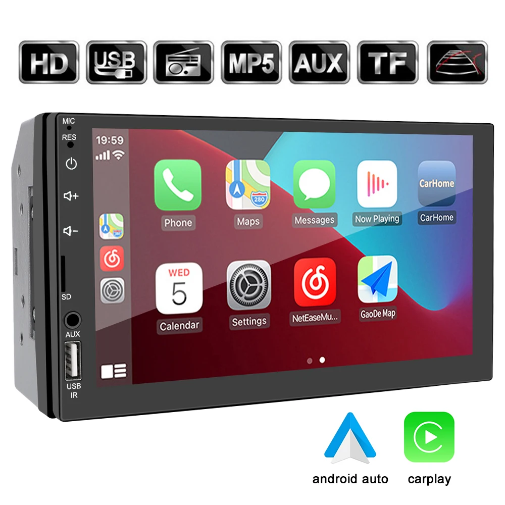 Multimedia Player Video Audio FM Receiver Touch Screen MP5 TF USB CarPlay Car Radio Hands-free Bluetooth 7Inch 2 Din Mirror Link
Multimedia Player Video Audio FM Receiver Touch Screen MP5 TF USB CarPlay Car Radio Hands-free Bluetooth 7Inch 2 Din Mirror Link