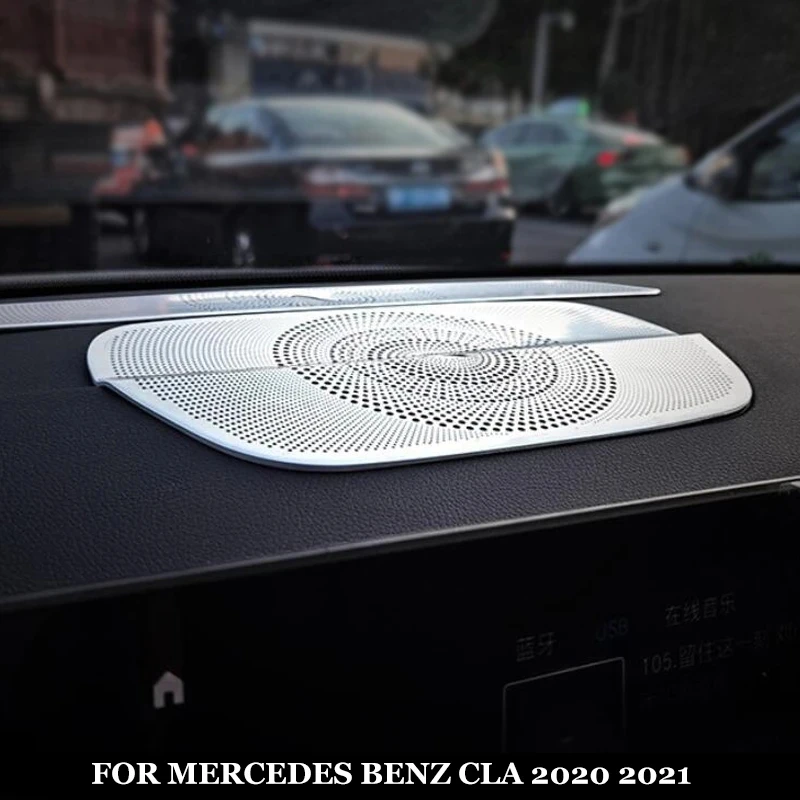 Крышка для автомобильного динамика Mercedes-Benz CLA C118 2016-2021, громкий динамик из нержавеющей стали, звуковая отделка, наклейка на раму, аксессуары для интерьера
Крышка для автомобильного динамика Mercedes-Benz CLA C118 2016-2021, громкий динамик из нержавеющей стали, звуковая отделка, наклейка на раму, аксессуары для интерьера