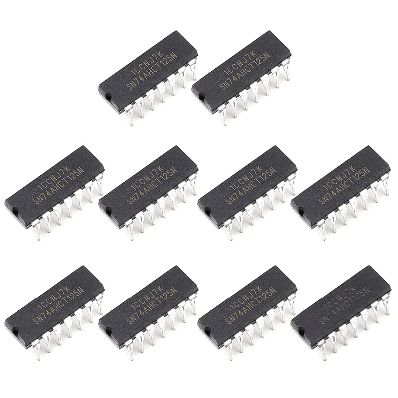 10Pcs SN74AHCT125N SN74 Quadruple Bus Buffer Gates with 3-State Outputs IC DIP-14
10Pcs SN74AHCT125N SN74 Quadruple Bus Buffer Gates with 3-State Outputs IC DIP-14