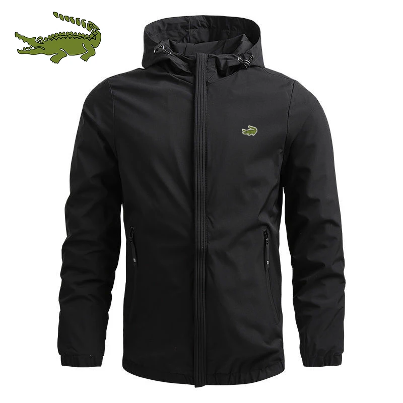 Мужская куртка с капюшоном на молнии, с принтом
Мужская куртка с капюшоном на молнии, с принтом